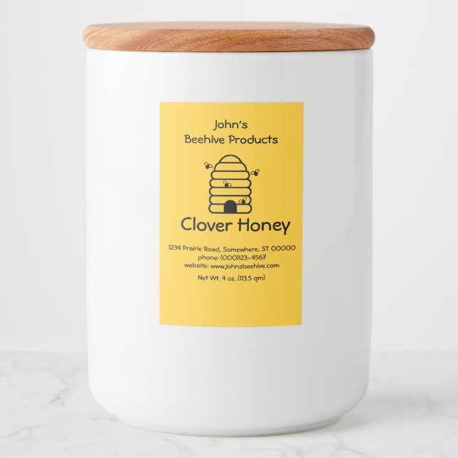 Étiquette alimentaire - Skep for Honey Business (Devant)
