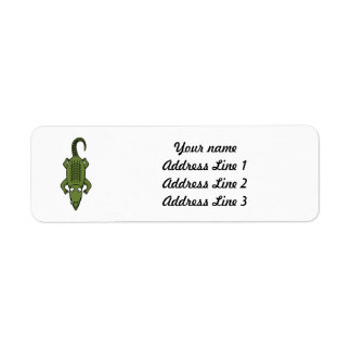 Étiquette Alligator Carton mignon