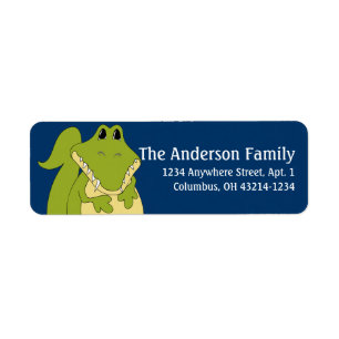 Étiquette Alligator d1 Animal Return Address Labels