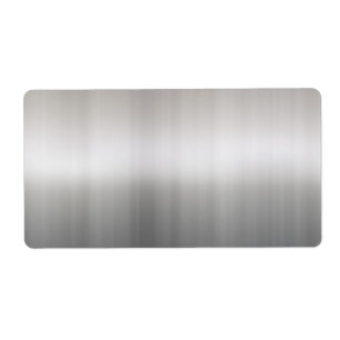 Étiquette Aluminium balayé chic