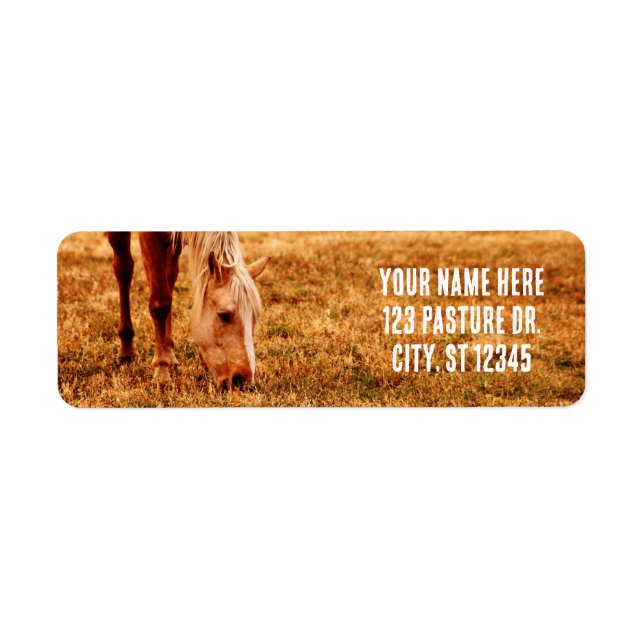 ÉTIQUETTE AMATEURS DE CHEVAUX (Devant)
