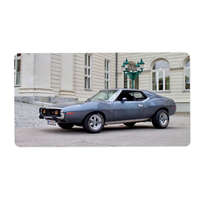 Étiquette AMC Javelin SST 1974 (Devant)
