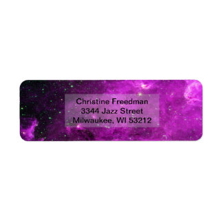 Étiquette Amérique du Nord Nebula Purple, ZGOS Adresse de re