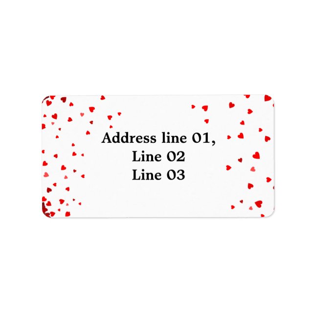 Étiquette Amour avec gratitude (Devant)