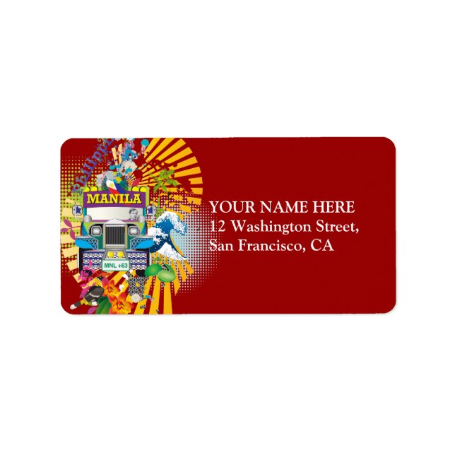 Étiquette Amour, Manille (Devant)