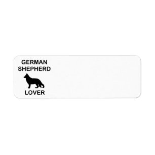 Étiquette amoureux de berger allemand