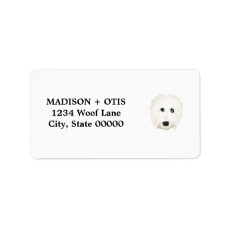 Étiquette Ancien anglais Sheepdog Retourner l'adresse Étique