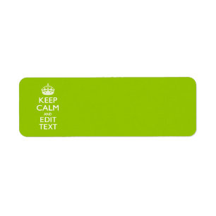 Étiquette Android Green Style Keep Calm And Your Text