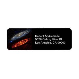 Étiquette Andromeda Galaxy Adresse ultraviolet et infrarouge