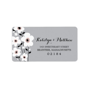 Étiquette Anéone moderne   Adresse postale