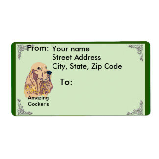 Étiquette Anglais Cocker Spaniel