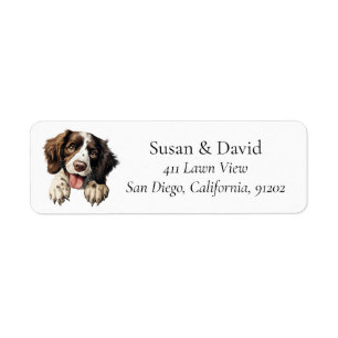 Étiquette Anglais Springer Spaniel Chien race Amateurs d'ani