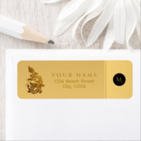 Année Dragon Chinoise 2024 Elégant Monogramme RAL2