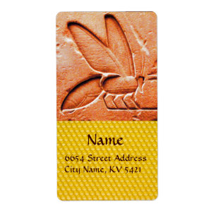 ÉTIQUETTE ANTIQUE EGYPTIENNE HONEY BEE BEEKEEPER