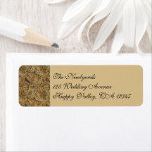 Antique Victorian Chaud automne Feuilles Mariage