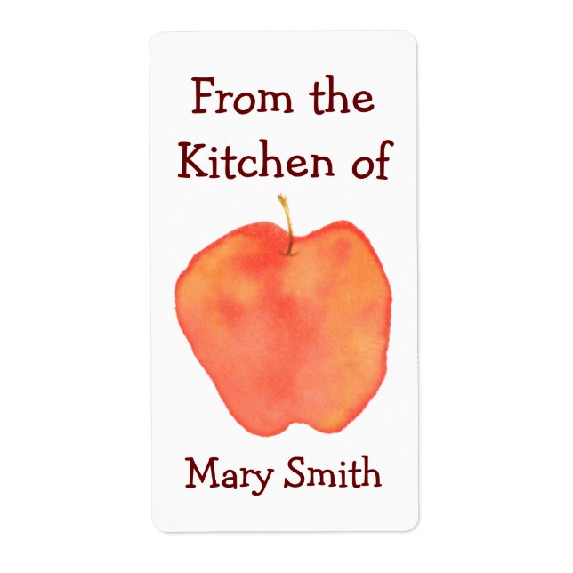 Étiquette Apple (Devant)