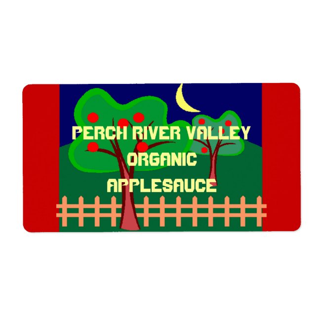 Étiquette Apple Accueil Canning Applesauce Beurre Vin Étique (Devant)
