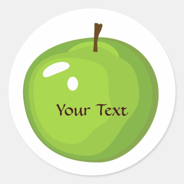 Étiquette Apple vert (Devant)