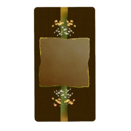 Étiquette appothécaire des postes Brown