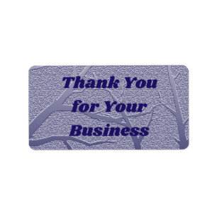 Étiquette Appréciation du client Branches d'hiver Merci