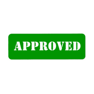 ÉTIQUETTE APPROUVÉ