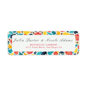 Étiquette Aquarelle bleu naturel Jaune Mariage de tournesols