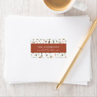 Aquarelle de Noël terre cuite florale botanique