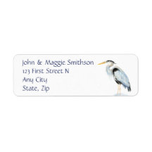Aquarelle originale Great Blue Heron Bird