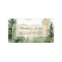 Aquarelle Outdoor Bois Arbres Forêt rustique