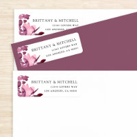 Aquarelle romantique Plum Mariage