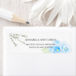 Étiquette Aquarelle simple Modèle personnalisé Adresse de re