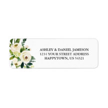 Aquarelle White Floral Greenerenery Adresse