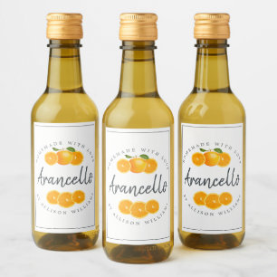 Étiquette Arancello sur mesure