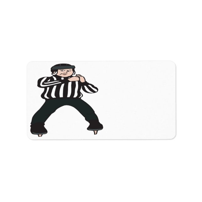 Étiquette Arbitre de hockey (Devant)