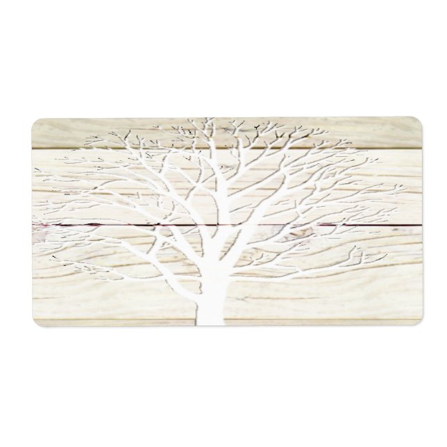 Étiquette Arbre à bois (Devant)