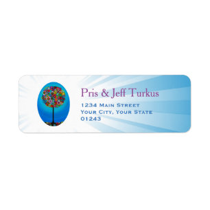 Étiquette Arbre de Judaica de la vie