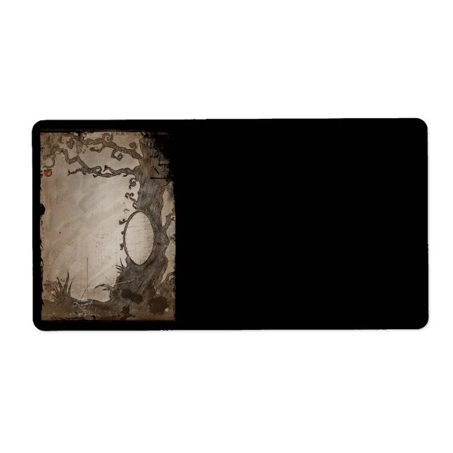 Étiquette Arbre miroir magique du blanc de neige (Devant)