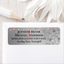 Argent Rosegold MARIAGE Parties scintillant métall