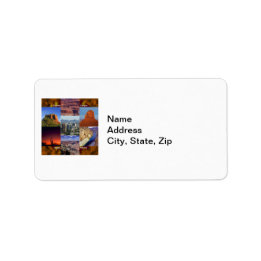 Étiquette Arizona Desert Collage