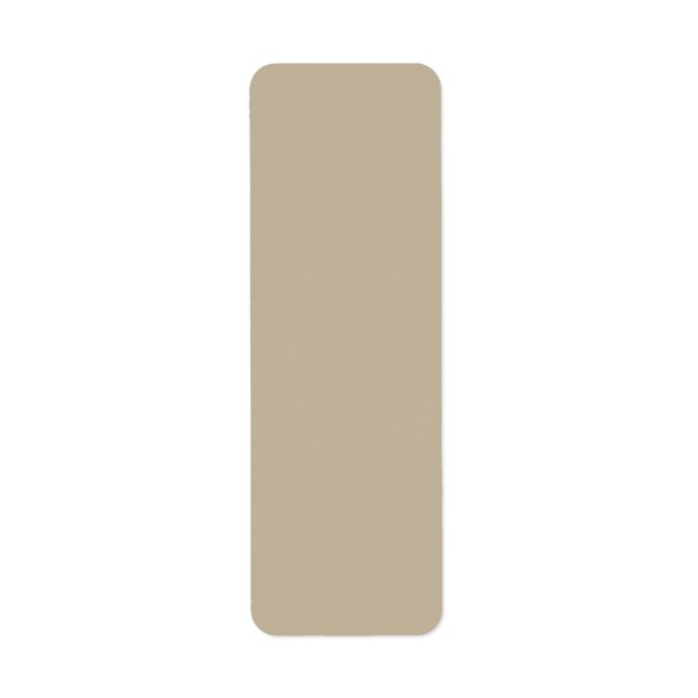Étiquette Arrière-plan beige clair doux – Conception de mari (Devant)