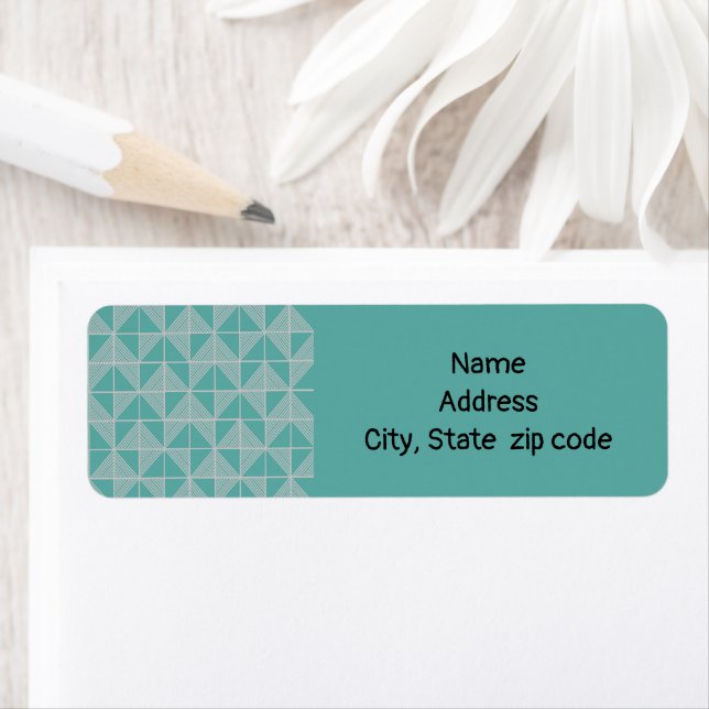 Étiquette Art Deco puzzle (En situation)