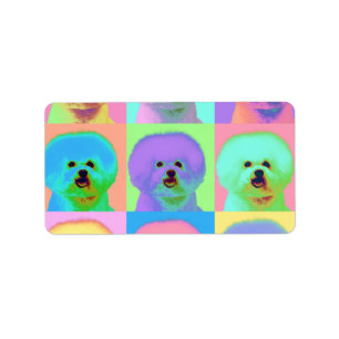 Étiquette Art op - Bichon Frise - Cody