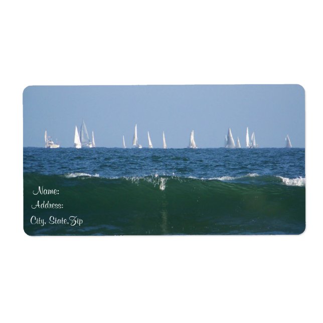 Étiquette Attraper la vague_ (Devant)