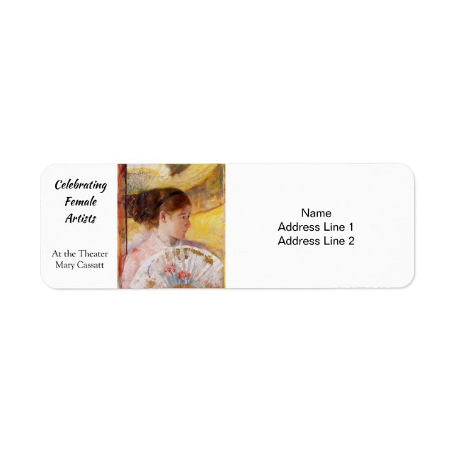 Étiquette Au théâtre de Mary Cassatt (Devant)