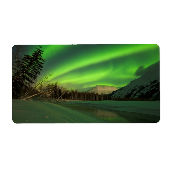 Étiquette Aurora à bande (Devant)