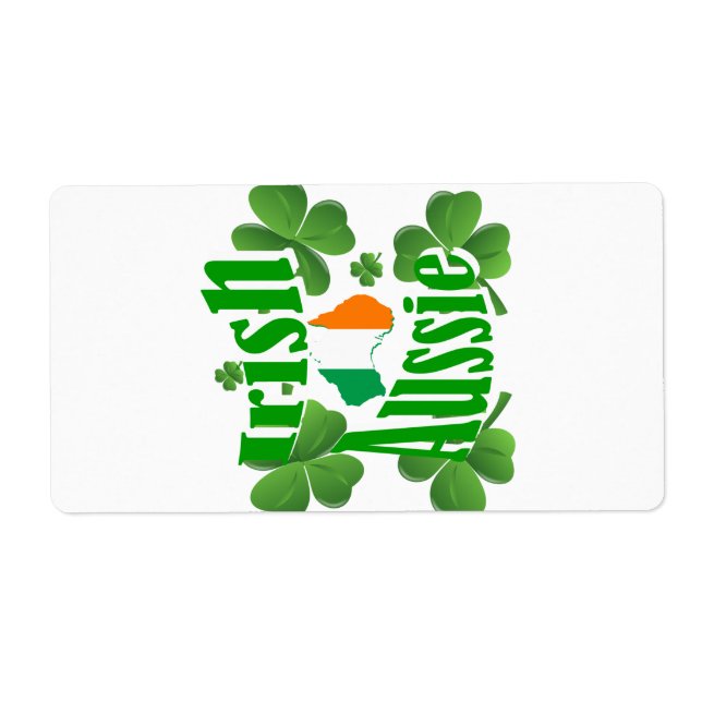 Étiquette aussie irlandaise (Devant)