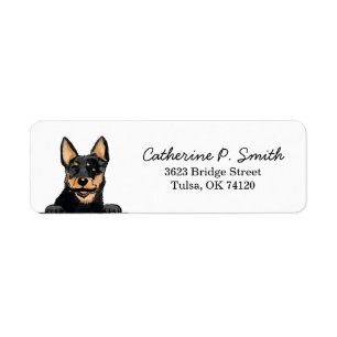 Étiquette Australian Cattle Dog Adresse de retour
