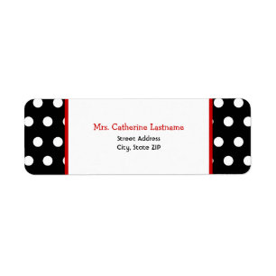 Étiquette Autocollant blanc et rouge noir d'étiquette de do