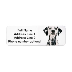 Étiquette Autocollant dalmatien d'adresse