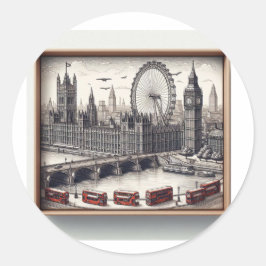 Étiquette autocollant de Londres